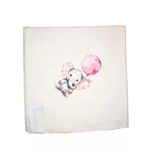 Moni Tetra kifogó - fürdőlepedő 140x140cmcm Elefánt