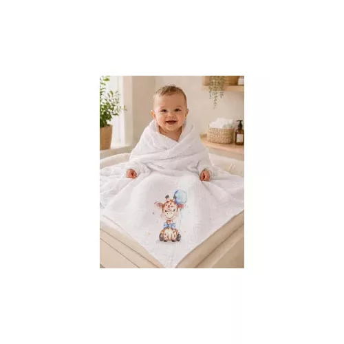 Moni Tetra kifogó - fürdőlepedő 140x140cmcm Zsiráf