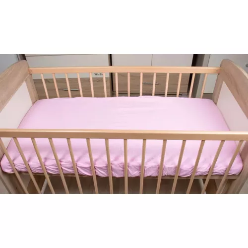Moni Lepedő kiságyba gumis szegéllyel 60x120-70x140cm RÓZSA