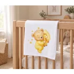 Moni Textil tetra pelenka 70x70 cm SÁRGA MACI