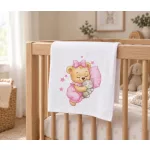 Moni Textil tetra pelenka 70x70 cm RÓZSA MACI