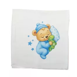 Moni Textil tetra pelenka 70x70 cm KÉK MACI