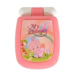 Moni TOYS műanyag baby kinyitható gombos telefon FEHÉR/PINK