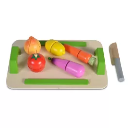 Moni Toys Fajáték fa szeletelhető zöldség szett
