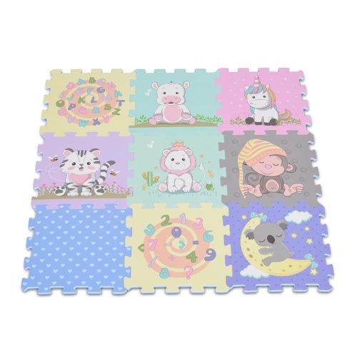 HABTAPI 9 db-os puzzle pasztel ÁLLATOS