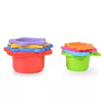 Műanyagjáték egymásra rakható poharak