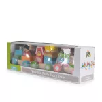 Moni Toys Fa kisvonat állatos 39 cm