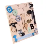 Moni Toys Montessori matatófal kicsi 30x30cm tacskós