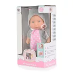 Moni Toys Baba 20 cm 6129 szürke/pink