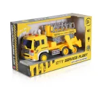 Moni Toys Kisautó emelődarus teherkocsi 1:16 sárga