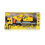 Moni Toys Kisautó teherkocsi darusautóval 1:16 sárga/szürke