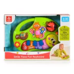 HOLA bébijáték, Kukac, mosolygós, zenélő, világító gombokkal ZÖLD