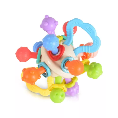 Műanyag rágóka/csörgő