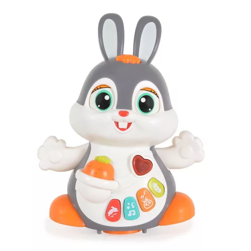 HOLA táncoló Nyuszi activity játék gombokkal, műanyag