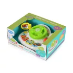 MŰANYAGJÁTÉK zenélő, világító kormány ZÖLD/FEHÉR