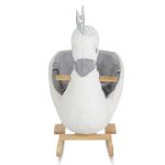 HINTÁZÓ hattyú plüss, zenélő FEHÉR