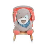 HINTÁZÓ kutyus plüss, zenélő, OLLIE  SZÜRKE/PIROS