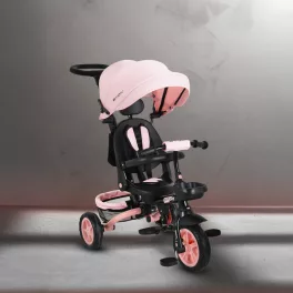 EXPLORE tricikli összecsukható kormányos PINK