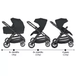 Cangaroo Macan 2in1 babakocsi fekete