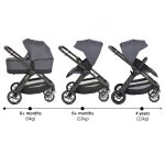 Cangaroo Macan 2in1 babakocsi szürke