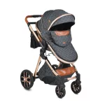 MONI Alma 0-15 kg babakocsi sport/mózes FEKETE