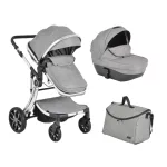 Polly 2in1 babakocsi SZETT:sport+mózes+ kistáska SZÜRKE
