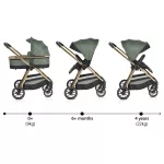 Cangaroo Hydra 2in1 babakocsi zöld