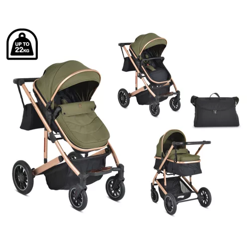 MONI Thira 0-22kg babakocsi sport/mózes zöld