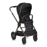 iCLICK Babakocsi 2in1 szett 22kg, aluminium váz, fordítható ülés, autom. csukható FEKETE