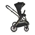iCLICK Babakocsi 2in1 szett 22kg, aluminium váz, fordítható ülés, autom. csukható FEKETE