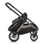 iCLICK Babakocsi 2in1 szett 22kg, aluminium váz, fordítható ülés, autom. csukható FEKETE