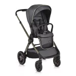 iCLICK Babakocsi 2in1 szett 22kg, aluminium váz, fordítható ülés, autom. csukható SZÜRKE