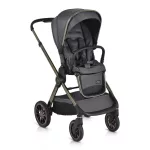 iCLICK Babakocsi 2in1 szett 22kg, aluminium váz, fordítható ülés, autom. csukható SZÜRKE