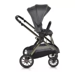 iCLICK Babakocsi 2in1 szett 22kg, aluminium váz, fordítható ülés, autom. csukható SZÜRKE