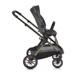 iCLICK Babakocsi 2in1 szett 22kg, aluminium váz, fordítható ülés, autom. csukható SZÜRKE