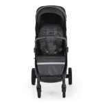 BUGGY babakocsi lapracsukható, nagy kerekek, könnyű FEKETE