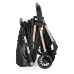 BERLIN PRÉMIUM utazó babakocsi, 1 gombbal csukható, 22kg FEKETE