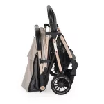 BERLIN PRÉMIUM utazó babakocsi, 1 gombbal csukható, 22kg BÉZS