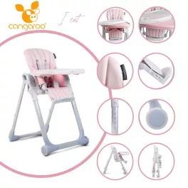 Cangaroo I Eat etetőszék 6-36 hóig 15 kg pink