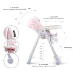 Cangaroo I Eat etetőszék 6-36 hóig 15 kg pink