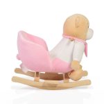 Moni Toys Hintázó maci 60 cm pink