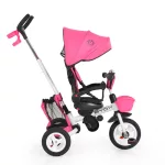 Moni BYOX Flexy lux tricikli szülőkaros pink