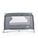 iSleep utazóágy, multifunkciós, pelenkázóval, játékkal, kupolával SZÜRKE