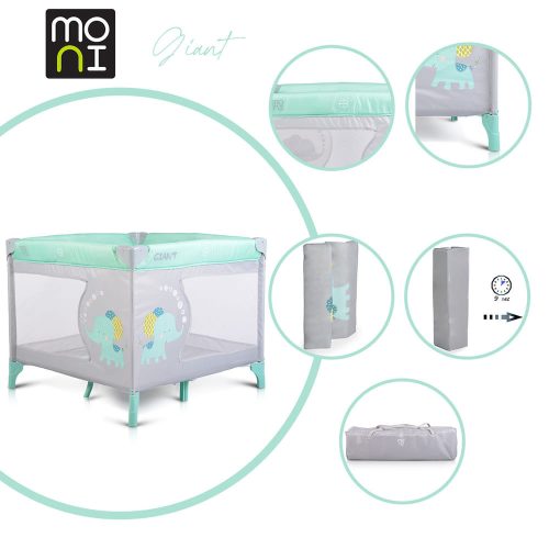 MONI Giant járóka összecsukható menta