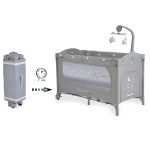 Cangaroo Once upon2 2 szint utazóágy zenélő forgó játékkal szürke