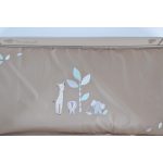 SAFARI utazóágy 1 szintes, zippes kibújóval, állatmintás BÉZS