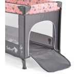 SAFARI utazóágy 1 szintes, zippes kibújóval, állatmintás PINK/rózsa