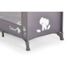 SAFARI utazóágy 1 szintes, zippes kibújóval, állatmintás GRAFIT