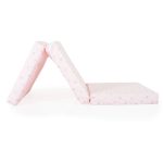 MIRAGE összecsukható 6cm szivacsmatrac textil huzat 120x60cm RÓZSASZÍN