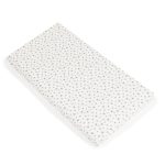 CLASSICO szivacsmatrac 9cm 120x60cm textil huzat FEHÉR csillagos